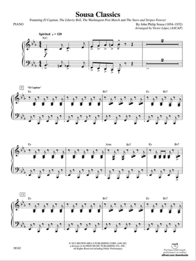Sousa Classics: Piano Accompaniment