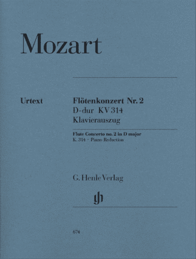 Mozart - Concerto No 2 D K 314 Flute/Piano