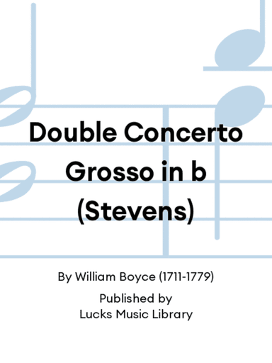 Double Concerto Grosso in b (Stevens)