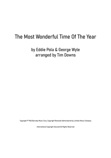 The Most Wonderful Time Of The Year