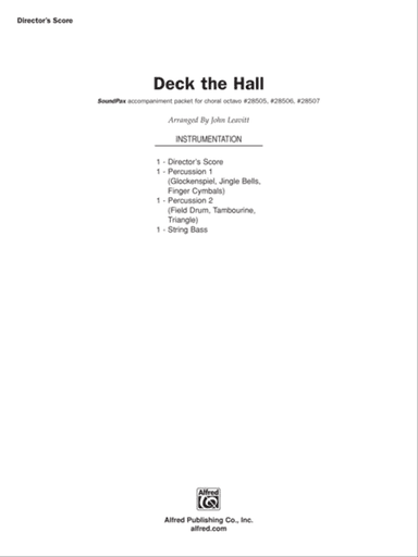 Deck the Hall: Score
