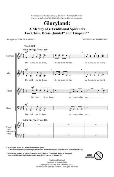 Gloryland: A Medley of Four Traditional Spirituals