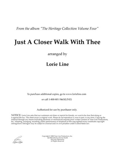 Just A Closer Walk With Thee