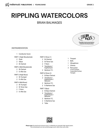 Rippling Watercolors: Score