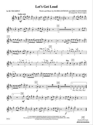 Let's Get Loud: 1st B-flat Trumpet