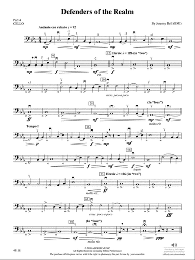 Defenders of the Realm: Part 4 - Cello