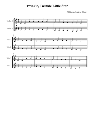 Twinkle, Twinkle Little Star - Easy