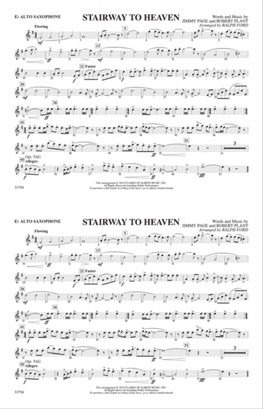 Stairway to Heaven: E-flat Alto Saxophone