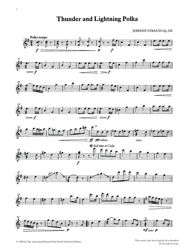 Thunder and Lightning Polka from Graded Music for Tuned Percussion, Book IV