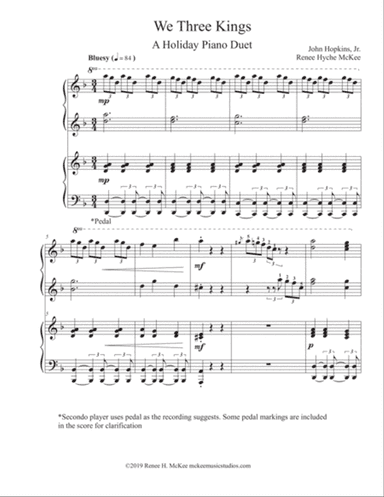 We Three Kings (A Holiday Piano Duet)