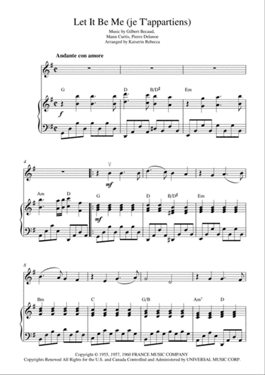 Let It Be Me (je T'appartiens)