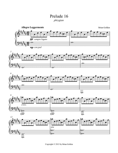 Prelude 16 in G# Minor Phrygian