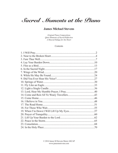Sacred Moments at the Piano