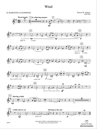 Wind: E-flat Baritone Saxophone