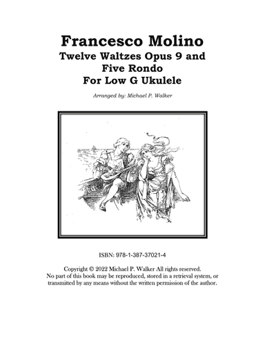 Francesco Molino: Twelve Waltzes Opus 9 and Five Rondo For Low G Ukulele