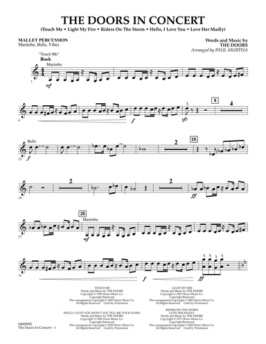 The Doors in Concert (arr. Paul Murtha) - Mallet Percussion