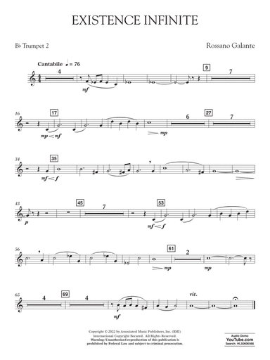 Existence Infinite - Trumpet 2 in Bb
