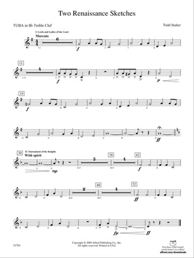 Two Renaissance Sketches: (wp) B-flat Tuba T.C.