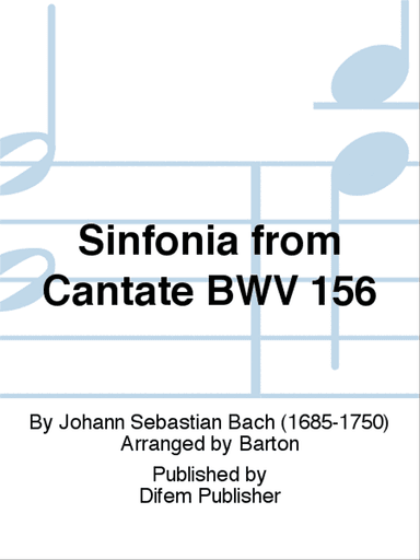 Sinfonia from Cantate BWV 156
