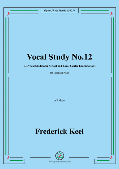 Keel-Vocal Study No.12,in F Major