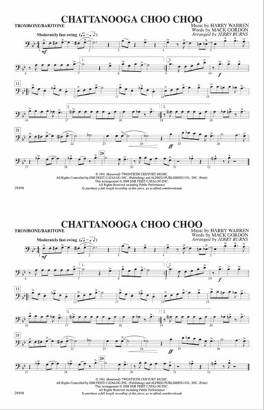 Chattanooga Choo Choo: 1st Trombone