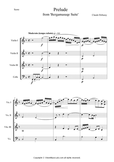 Prelude from Bergamasuqe Suite