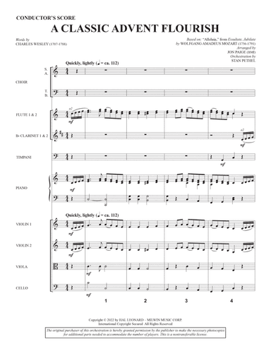 A Classic Advent Flourish - Full Score