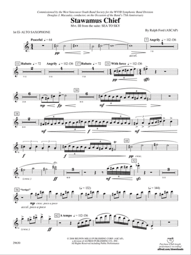 Stawamus Chief: E-flat Alto Saxophone