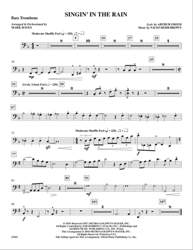Singin' in the Rain: 3rd Trombone