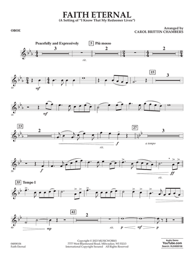 Faith Eternal - Oboe
