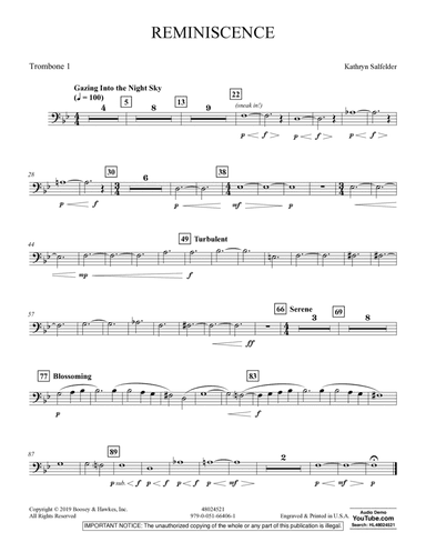 Reminiscence - Trombone 1