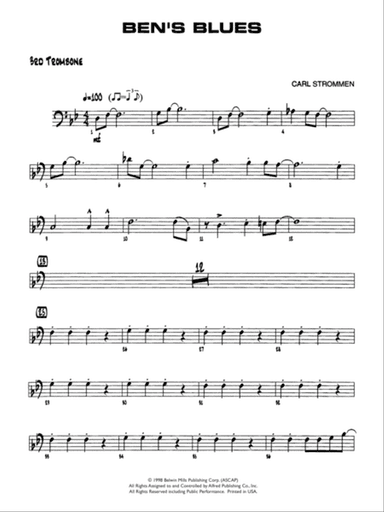 Ben's Blues: 3rd Trombone