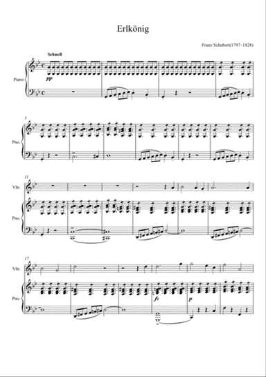 Franz Schubert - Erlkönig (Violin Solo)