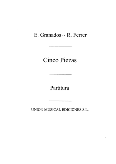 Cinco Piezas Cantos Populares Score
