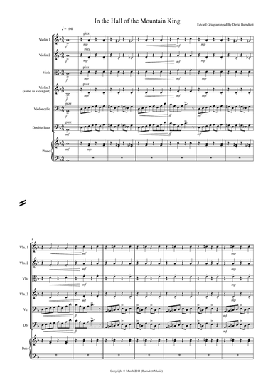 In the Hall of the Mountain King for String Orchestra