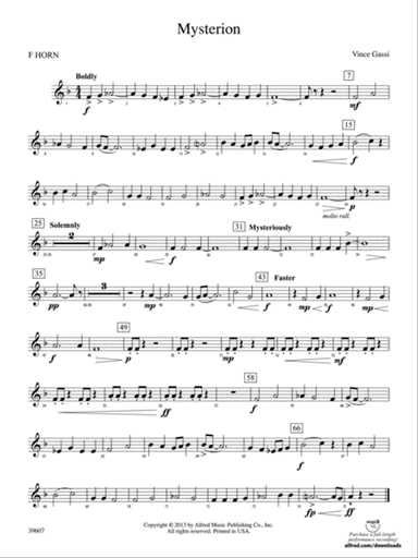 Mysterion: 1st F Horn