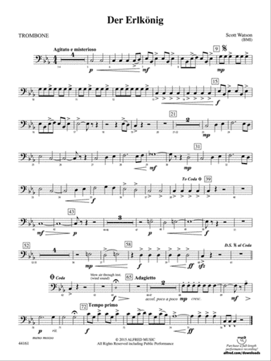 Der Erlkönig: 1st Trombone