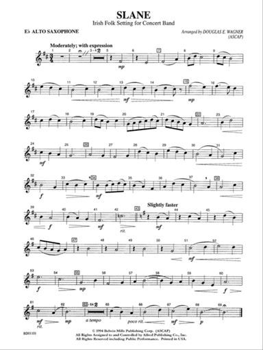 Slane: E-flat Alto Saxophone