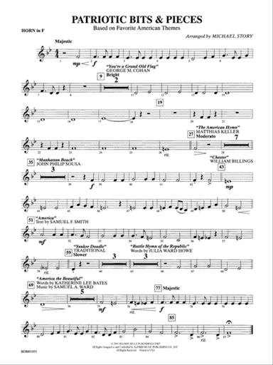 Patriotic Bits & Pieces (based on Favorite American Themes): 1st F Horn
