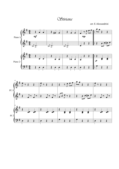 Stiriana. Piano 4 hands