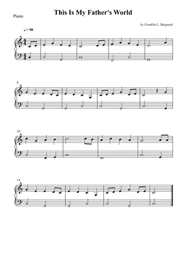 This Is My Father's World