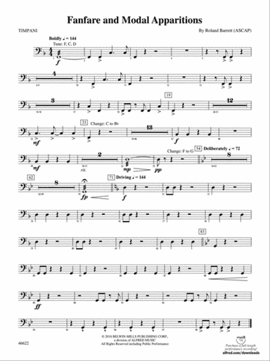 Fanfare and Modal Apparitions: Timpani