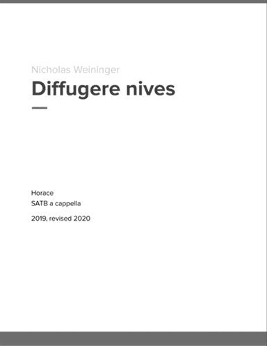Diffugere nives