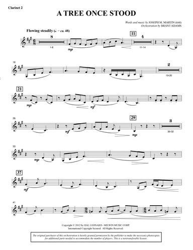 A Tree Once Stood - Bb Clarinet 2