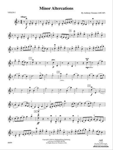 Minor Altercations: 1st Violin