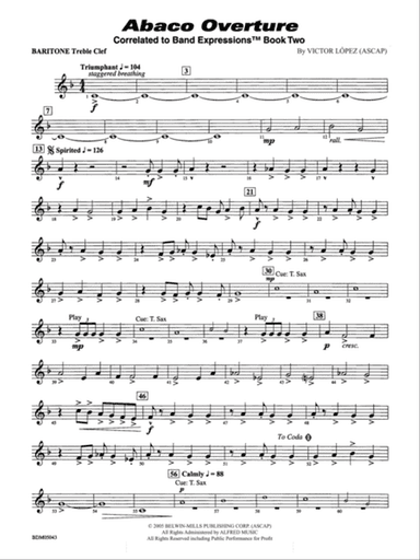 Abaco Overture: Baritone T.C.