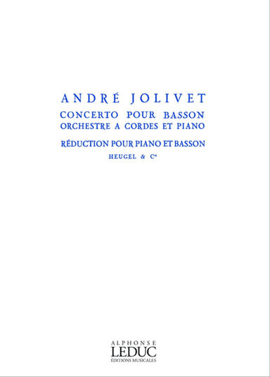 Concerto For Bassoon, String Orchestra And Piano