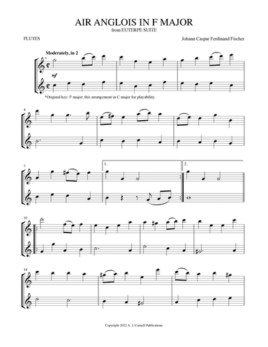 Air Anglois in F Major (from Euterpe Suite)