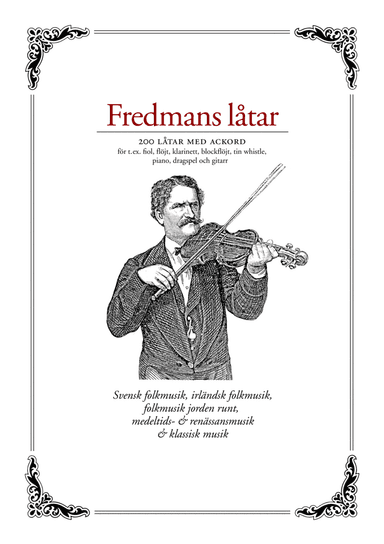 Fredmans låtar, 200+ folk tunes with guitar chords