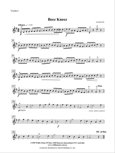 Beez Kneez: 1st Violin
